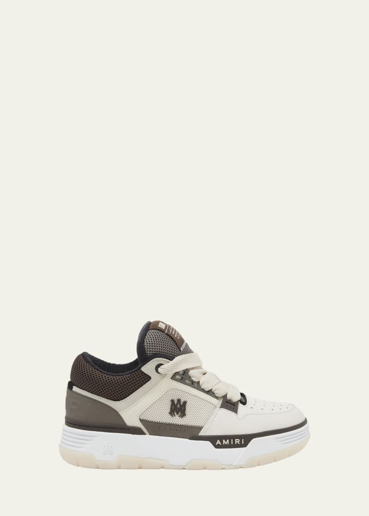 Men's MA-1 Leather & Mesh Low-Top Sneakers