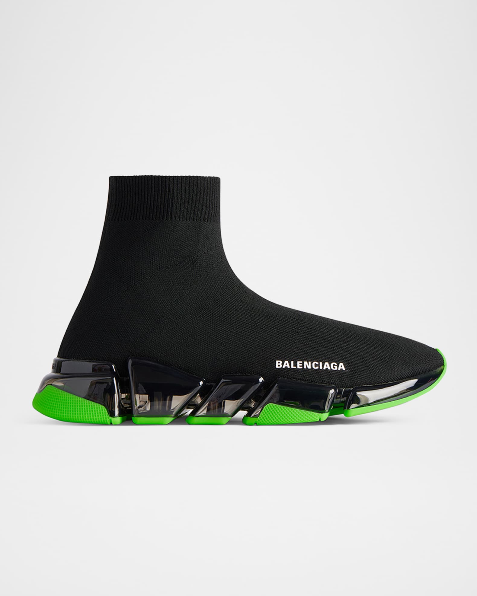 Men's Speed 2.0 Clear-Sole Knit Runner Sneakers