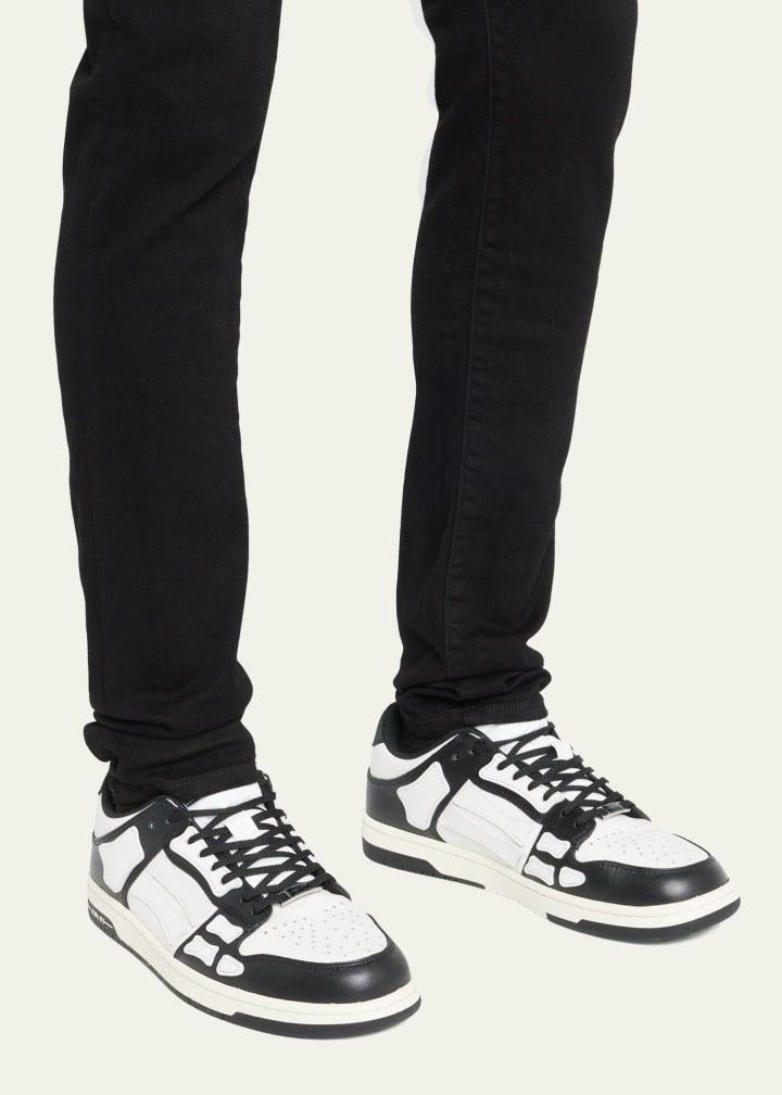 Men's Skel Bicolor Leather Low-Top Sneakers