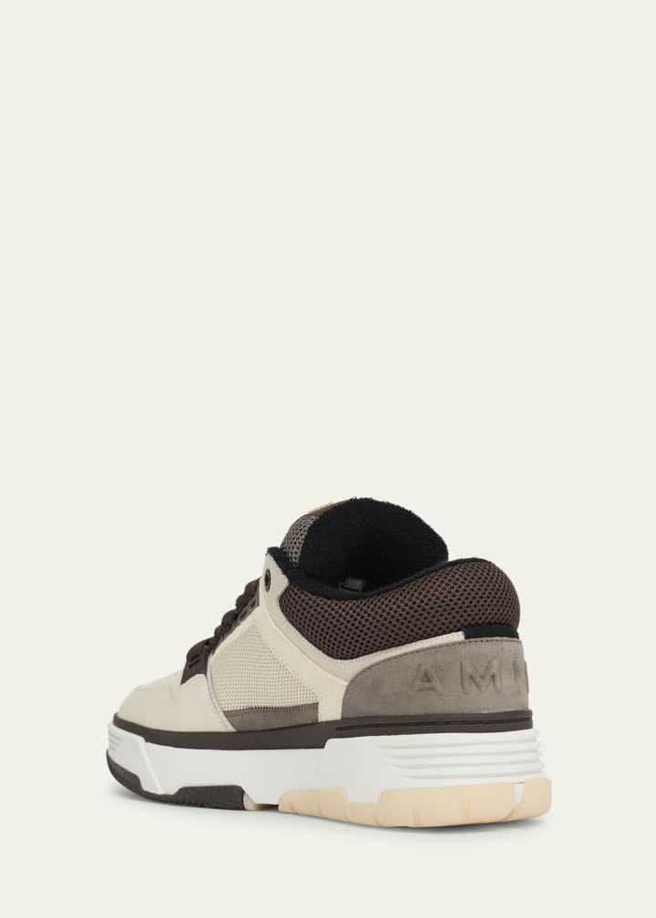 Men's MA-1 Leather & Mesh Low-Top Sneakers