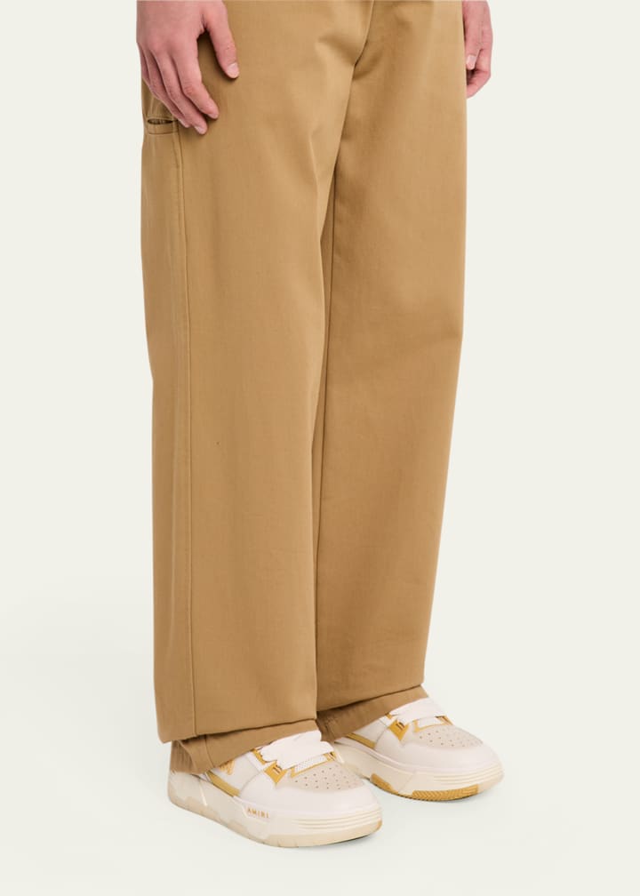 Amiri Men's MA-1 Leather & Mesh Low-Top Sneakers