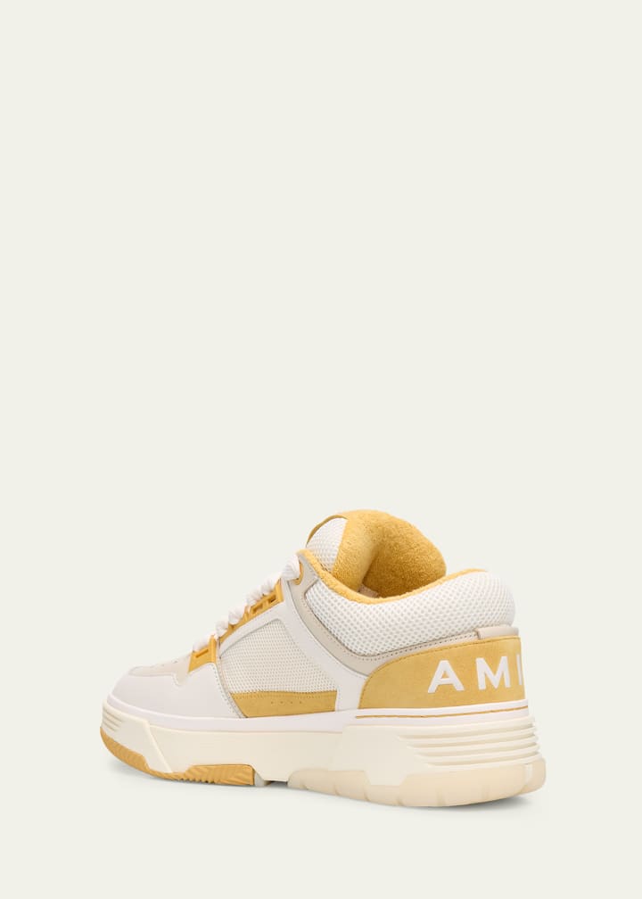 Amiri Men's MA-1 Leather & Mesh Low-Top Sneakers
