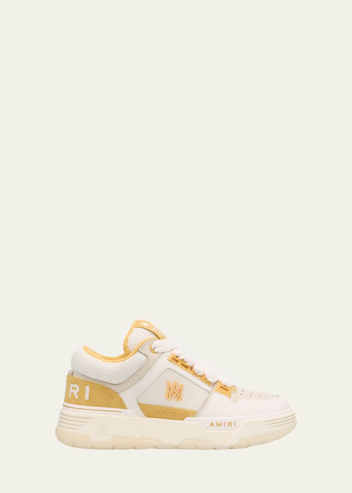 Amiri Men's MA-1 Leather & Mesh Low-Top Sneakers