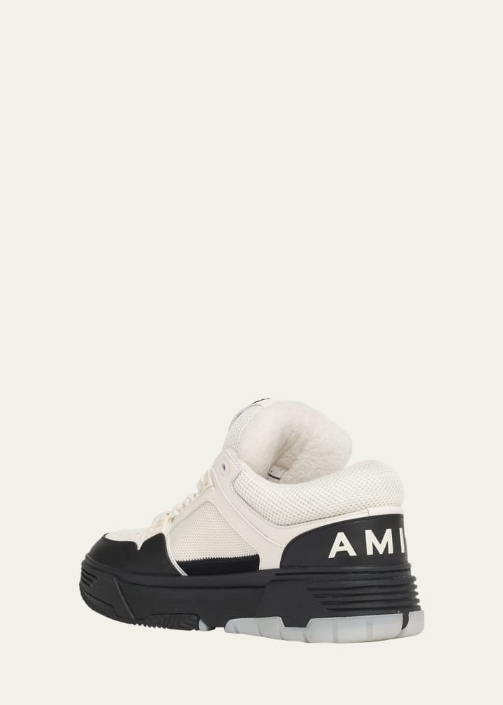 Men's MA-1 Chunky Leather Mid-Top Sneakers