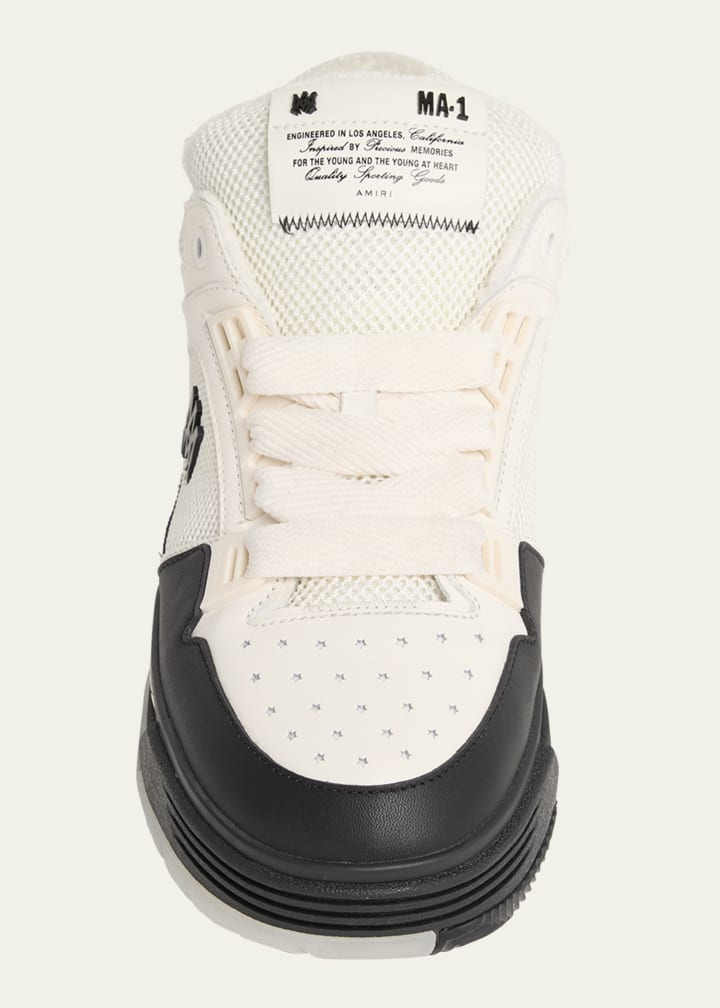 Men's MA-1 Chunky Leather Mid-Top Sneakers