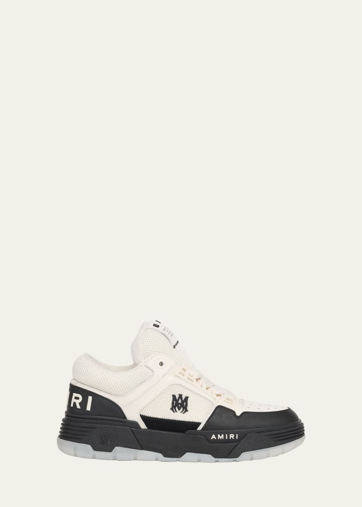 Men's MA-1 Chunky Leather Mid-Top Sneakers