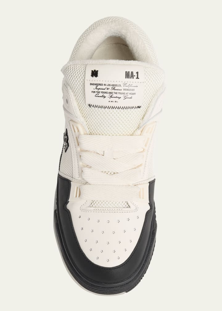 Men's MA-1 Chunky Leather Mid-Top Sneakers