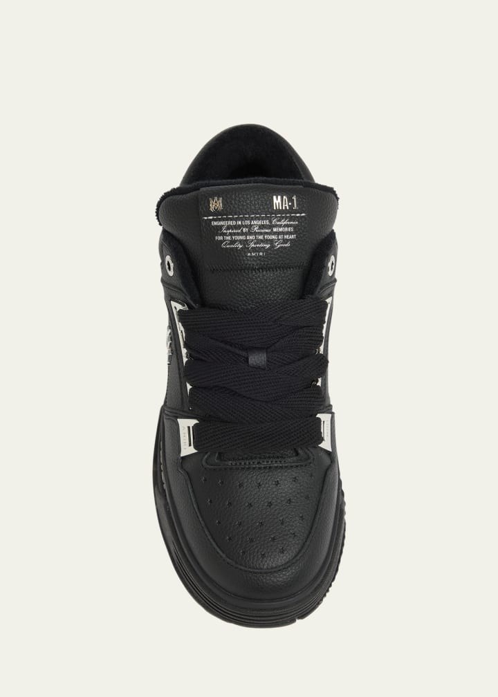 Men's MA-1 Leather High-Top Sneakers