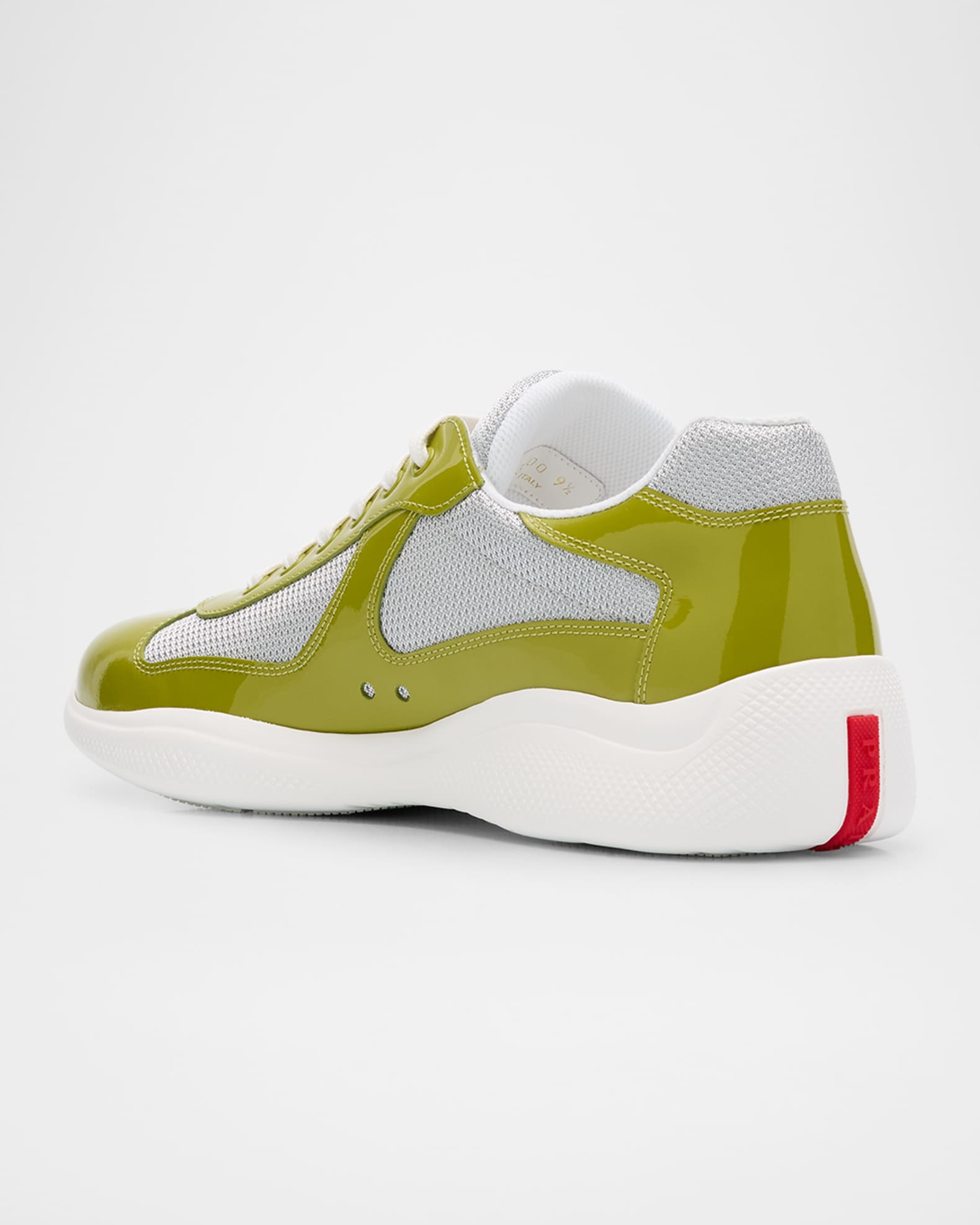 Men's America's Cup Patent Leather Patchwork Sneakers