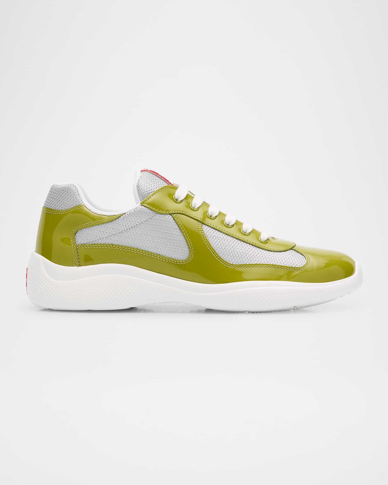 Men's America's Cup Patent Leather Patchwork Sneakers