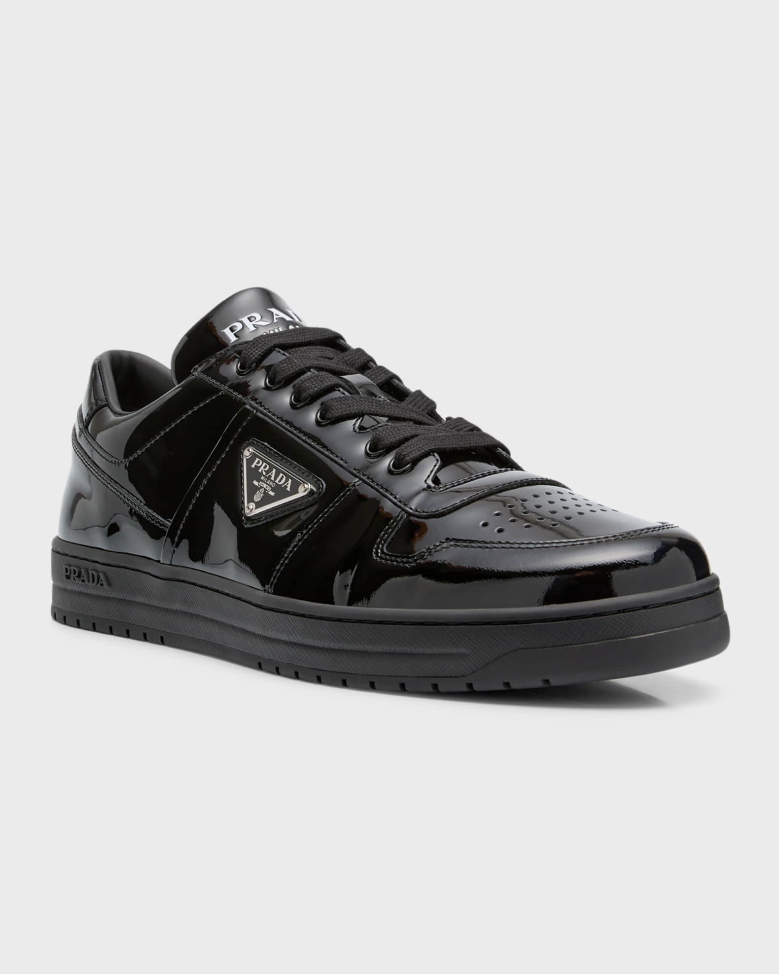 Men's Downtown Patent Leather Low-Top Sneakers