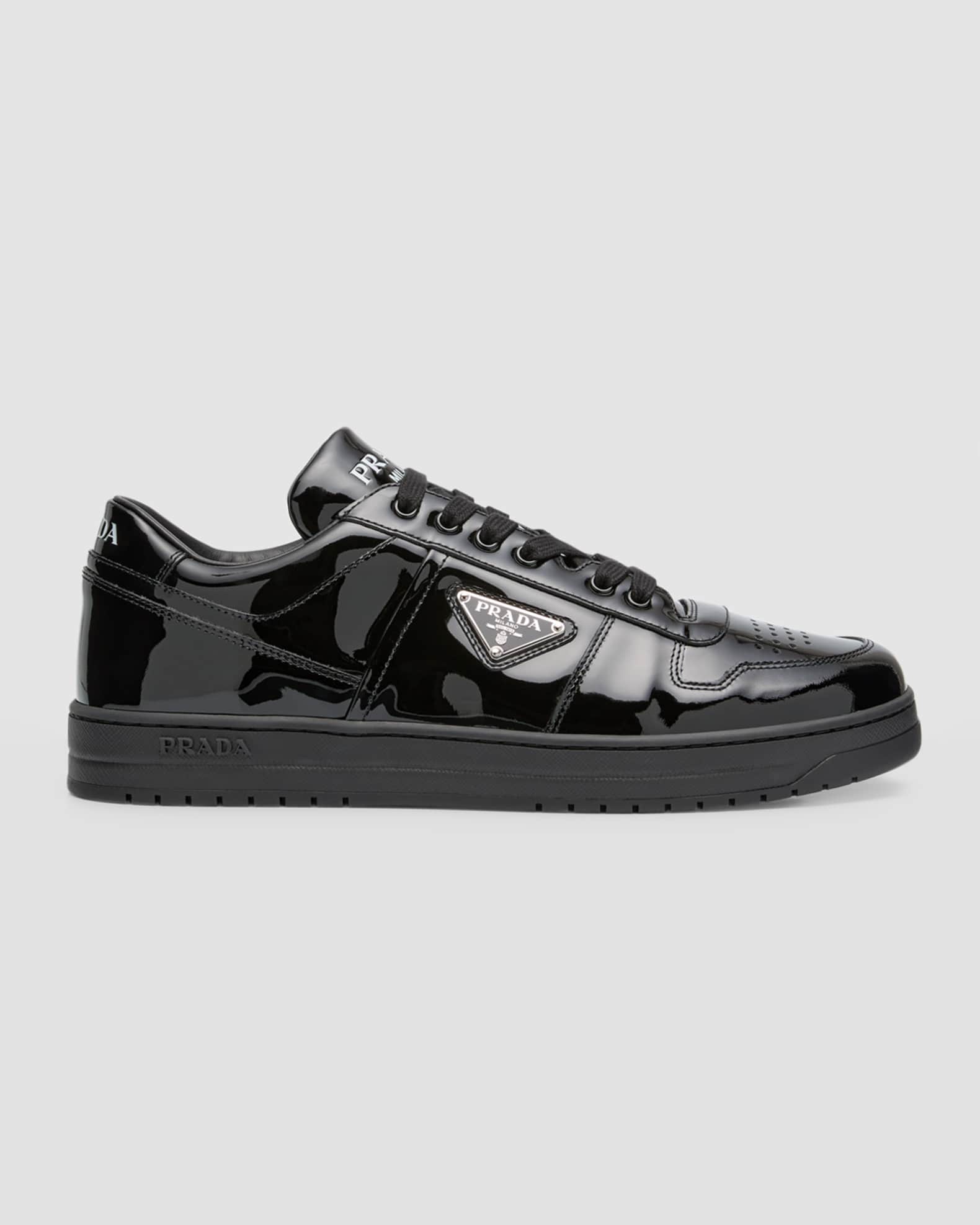 Men's Downtown Patent Leather Low-Top Sneakers