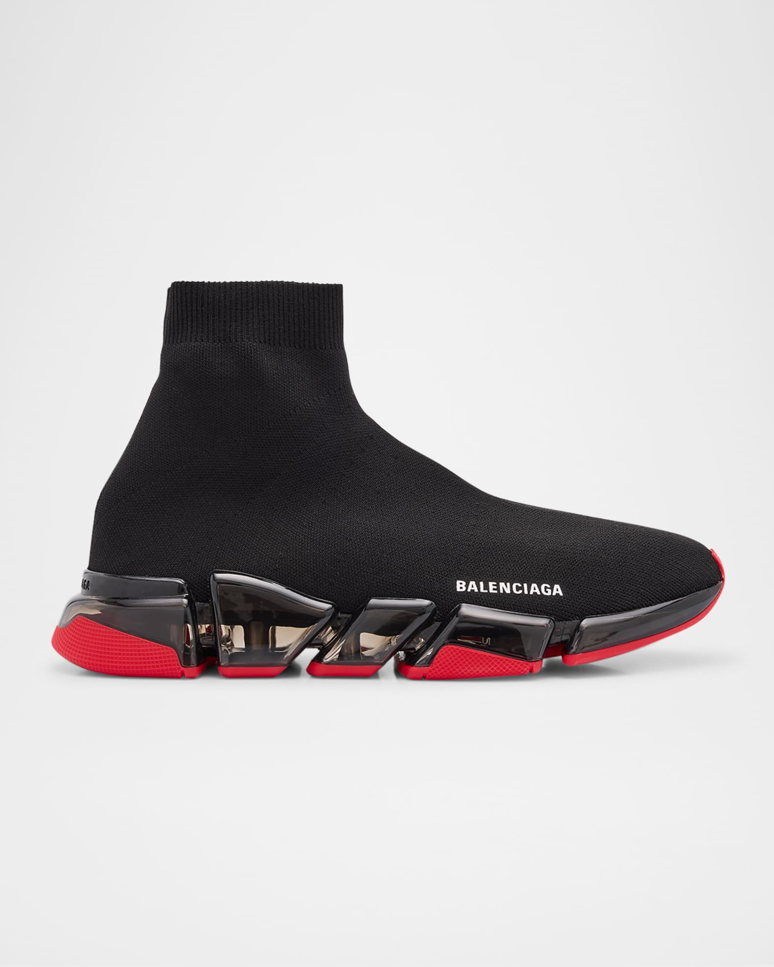 Men's Speed 2.0 Clear-Sole Knit Runner Sneakers