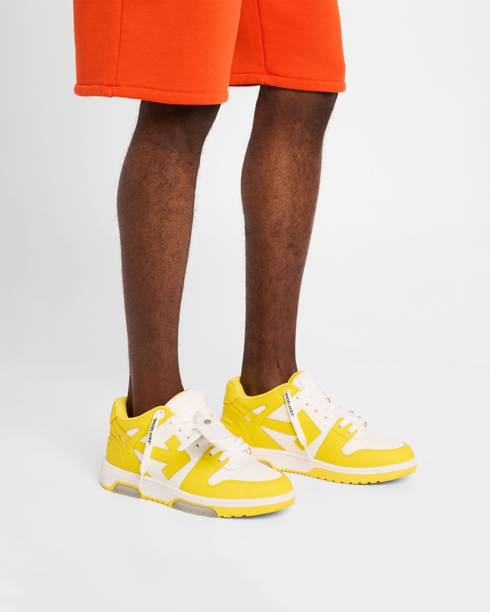 Off-White Men's Out of Office Leather Low-Top Sneakers