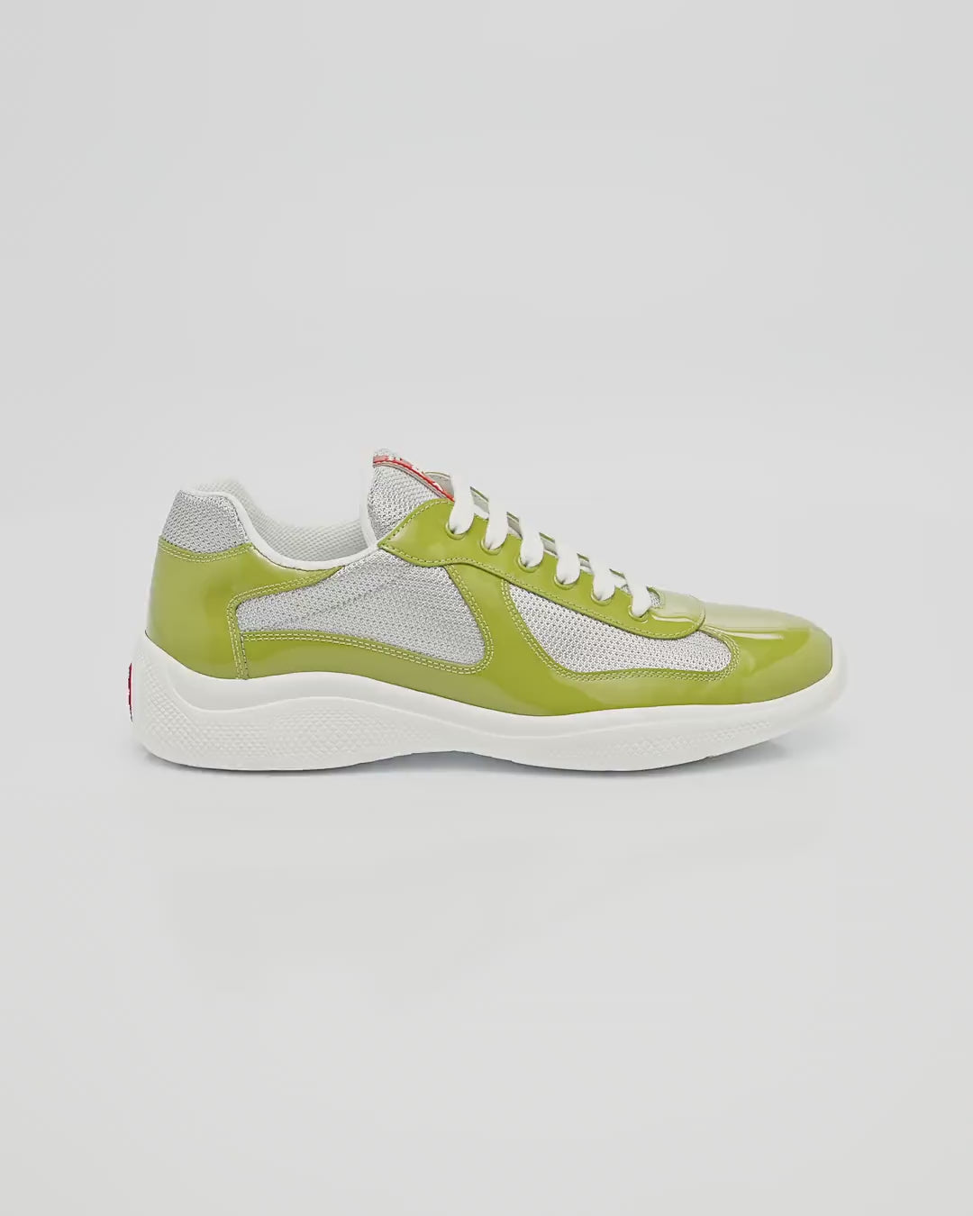 Men's America's Cup Patent Leather Patchwork Sneakers