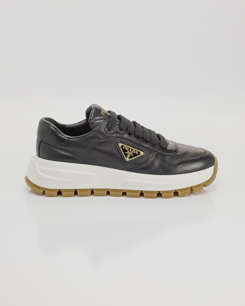 Leather Logo Runner Sneakers