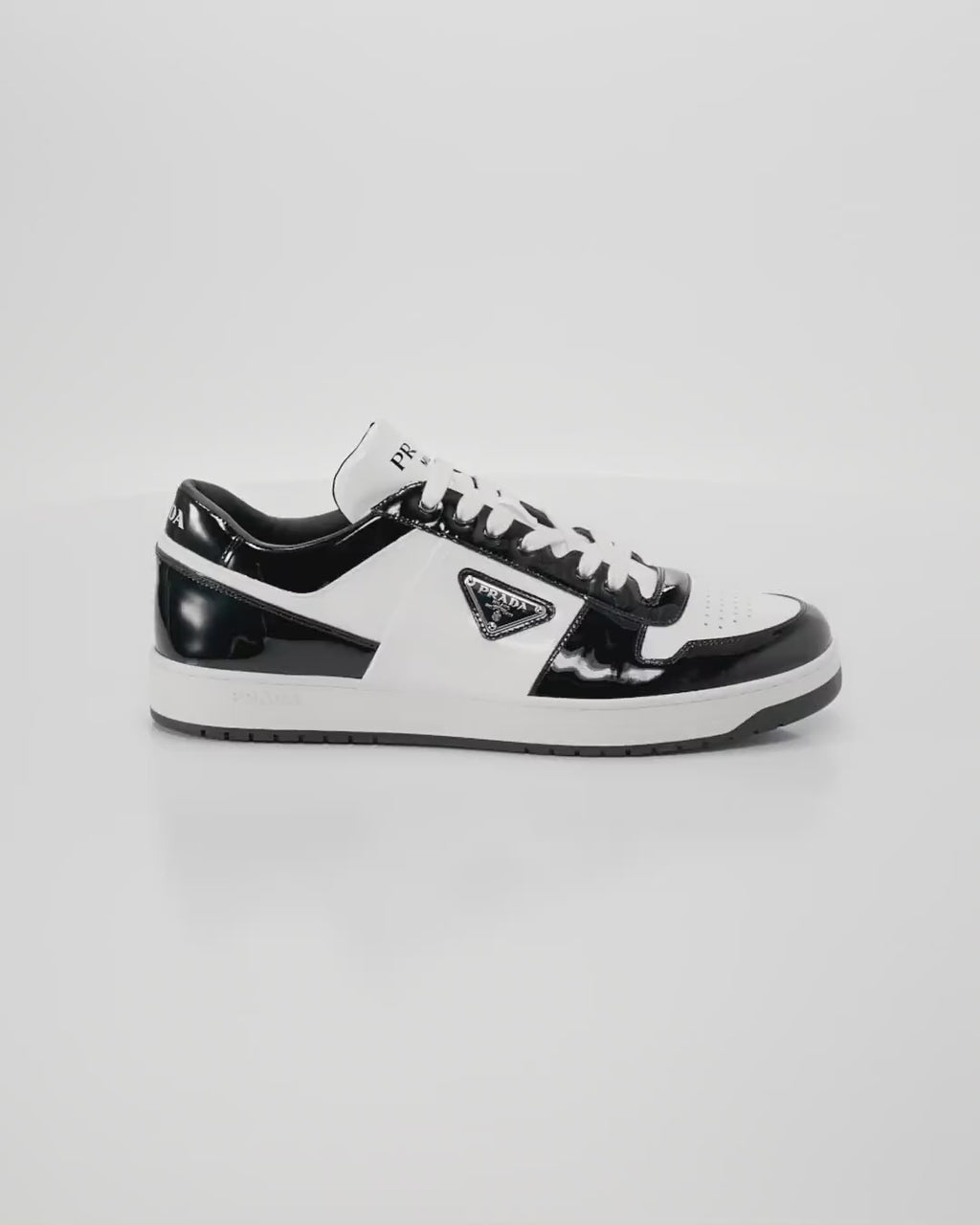 Men's Downtown Patent Leather Low-Top Sneakers