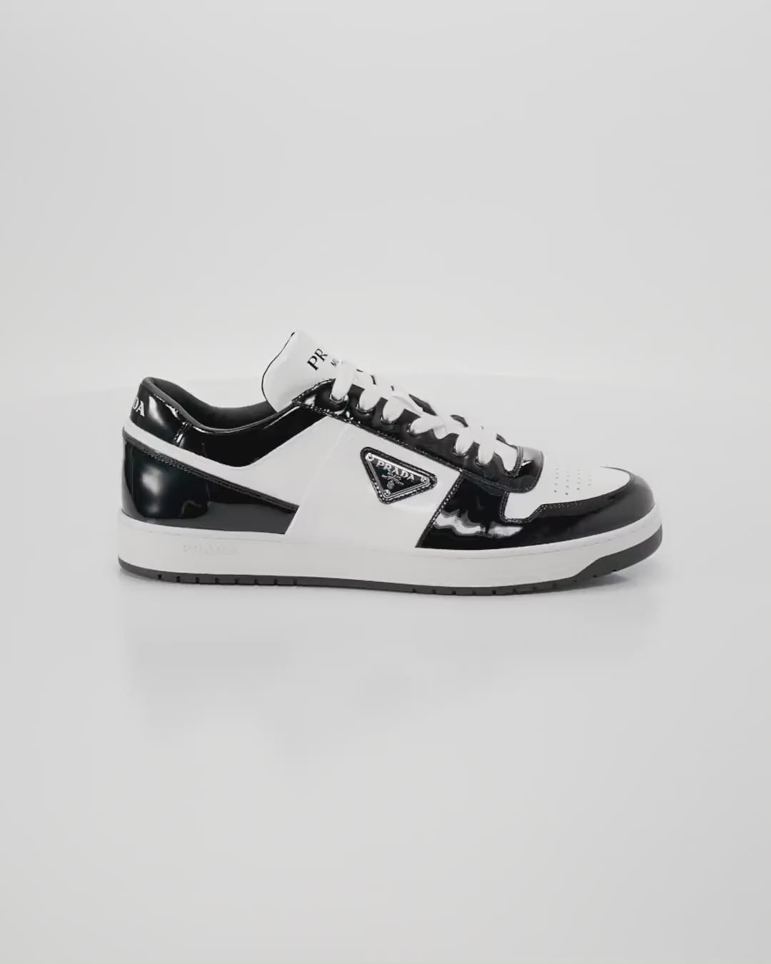 Men's Downtown Patent Leather Low-Top Sneakers