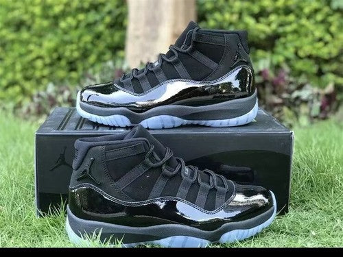 Air Jordan 11 Retro Men's Black Basketball Shoes "378037-005" US Size 【8-12】