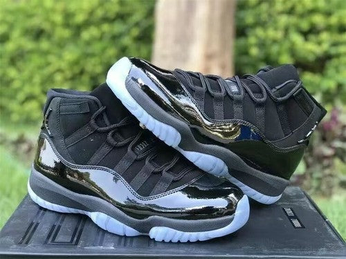 Air Jordan 11 Retro Men's Black Basketball Shoes "378037-005" US Size 【8-12】