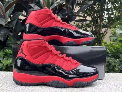 Air jordan 11CT8012-600 "" men's red and black mid-top sneakers free shipping